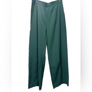 Emerald Green Pants with split seam hem size L
